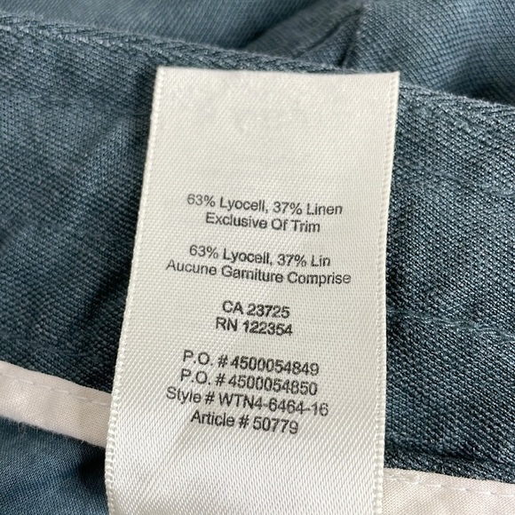 Wilfred Aritzia ALLANT pant with Linen Teal blue color size 6 - Picture 6 of 14